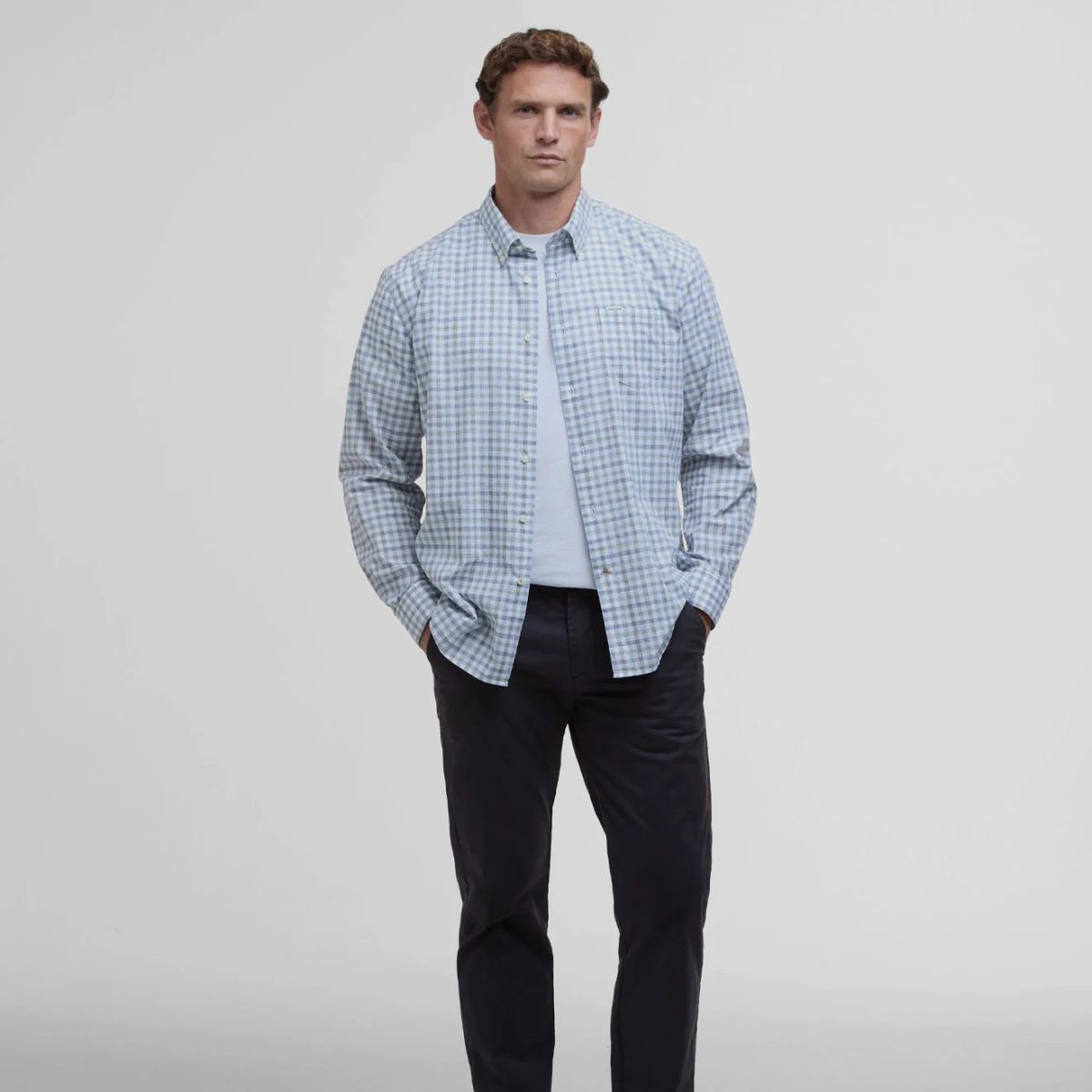 BARBOUR Ravenfield Overhemd Regular Fit Marineblauw