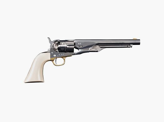 Replica 1860 Army White Steel Ivory Stock Cal. 44 Pn