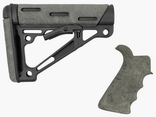 Hogue Stock Hogue AR15 OMCB Mil-Spec with grip Ghilly Green