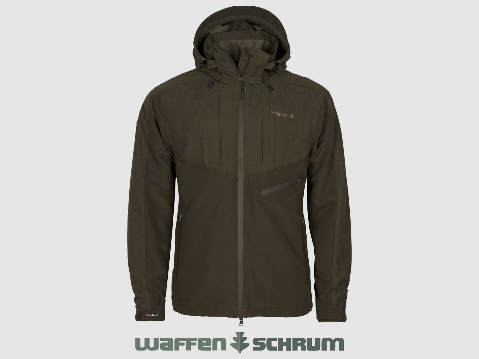 Pinewood Jacke Furudal Caribou Hunt Extreme Suede Brown/D.Olive