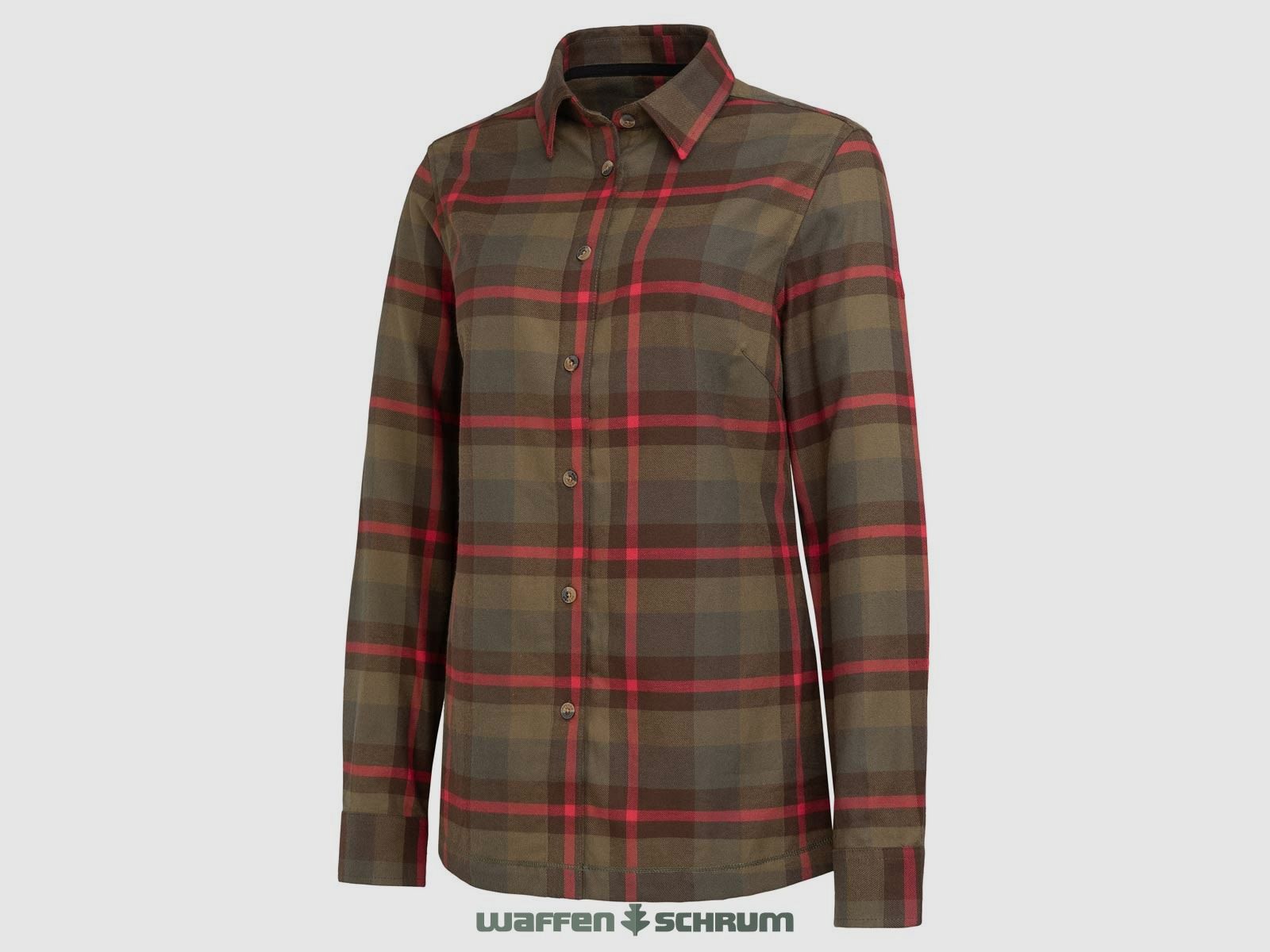 Böcker Bluse Flanell Waidi Oliv kariert