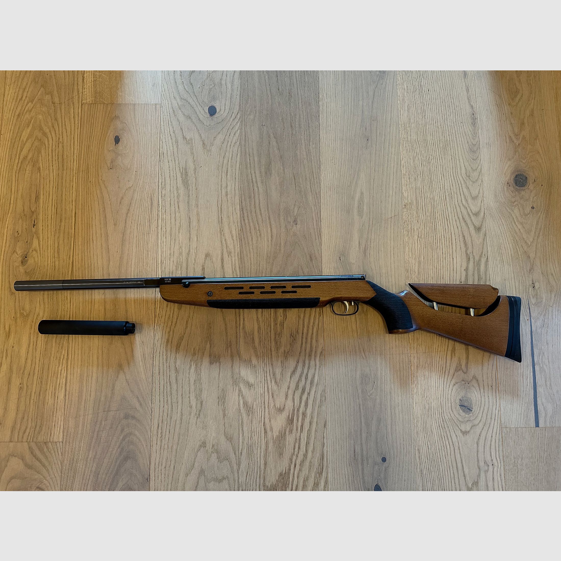 Weihrauch HW98 5,5mm mit Schalldämpfer und Koffer