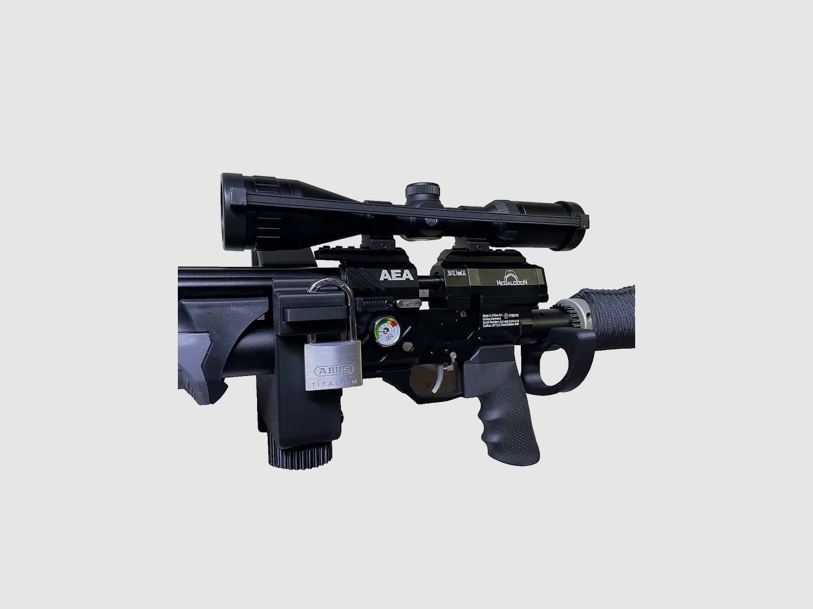 AEA Megalodon F-Serie 7,5 Joule, kal.50 wiatrówka # wiatrówka z dużą ilością akcesoriów i fakturą # NOWA i nieużywana