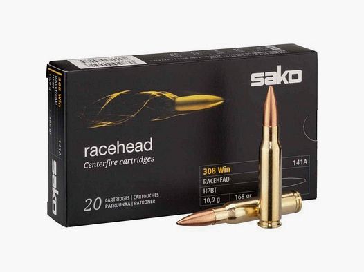 Sako Racehead Cartridges Cal. 300 BLK Subsonic - Box of 20