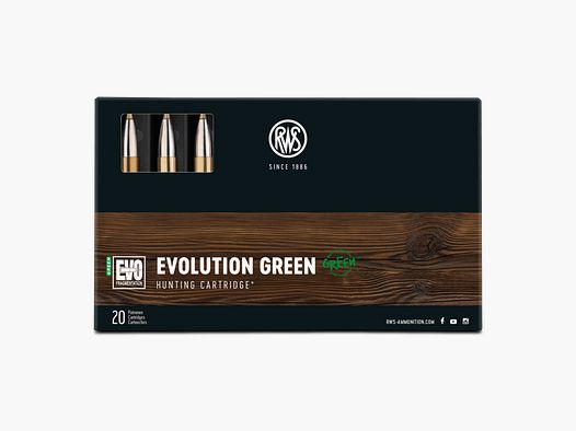 RWS 30-06 139 GRS / 9,0 G EVO GREEN 20 SZT
