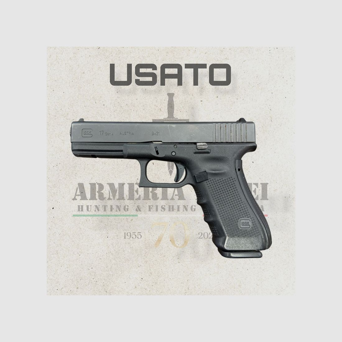 USATO – PISTOLA – GLOCK MOD. 17 Gen 4 cal. 9×21, immagine 1 di 4