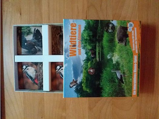 Wildtiermemory inkl. App mit echten Tierstimmen