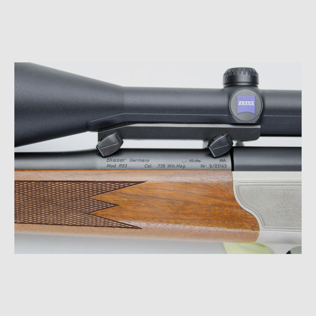 Repetitiegeweer Blaser R93 Kal. .338 Win Mag met Zeiss Diatal ZM 8x56MC .338WinMag, afbeelding 6 van 11