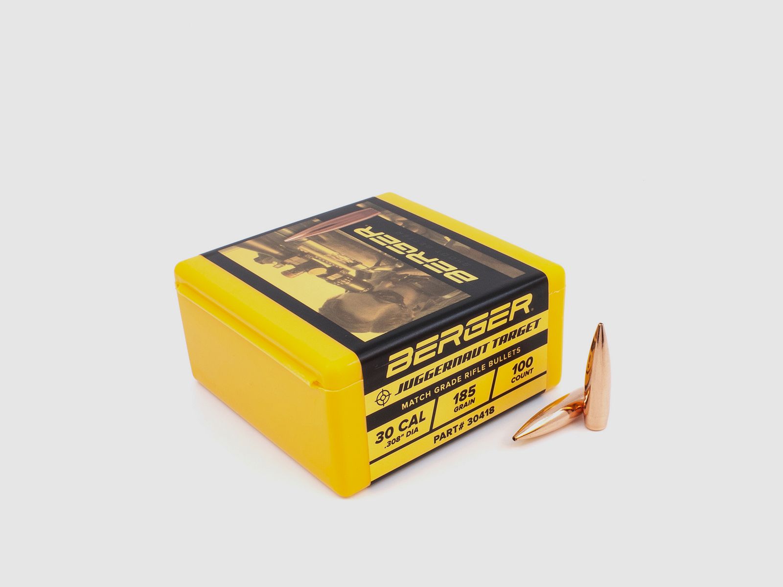Proiettile Berger .30 Juggernaut Target 185GR 500 Pezzi