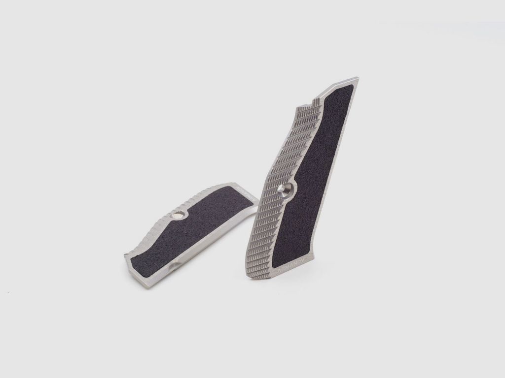 Armanov PGCZ1 MaXXXGrip SILVER Pistolengriffe für CZ Shadow 2, SP-01 Größe MEDIUM (+2mm)