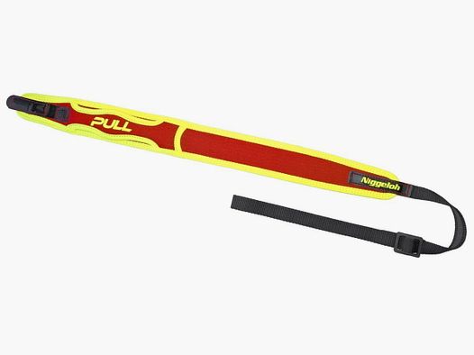 Cinghia per fucile Niggeloh PULL con neoprene SV TRAIL giallo rosso