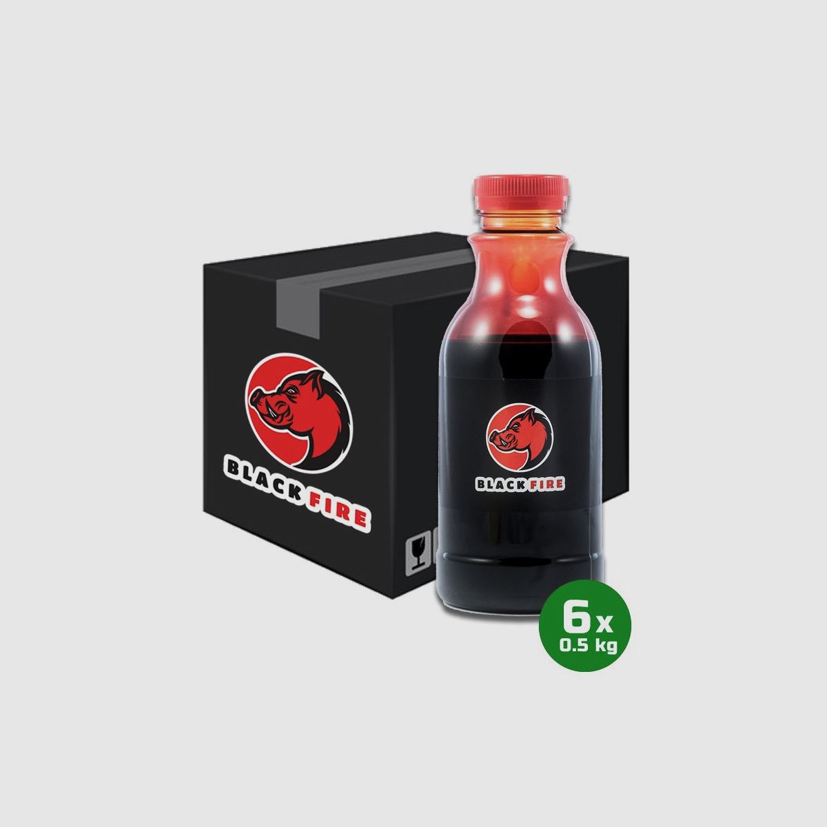 BLACK FIRE Original Buchenholzteer als Box 6x0,5 Liter