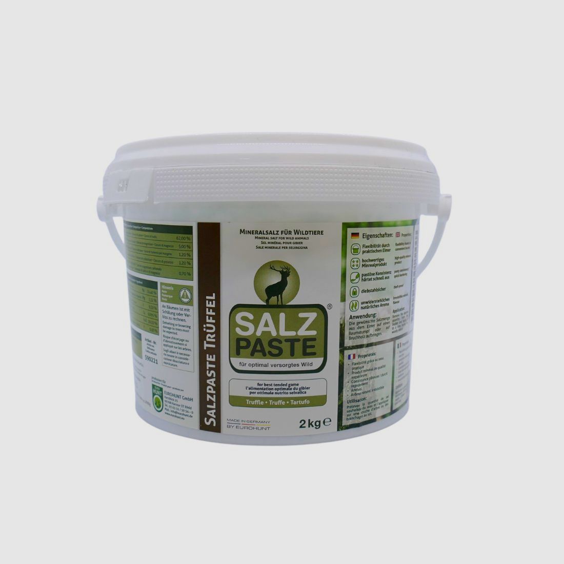 Eurohunt salt paste truffle weathering 2.0kg bucket hunting accessories