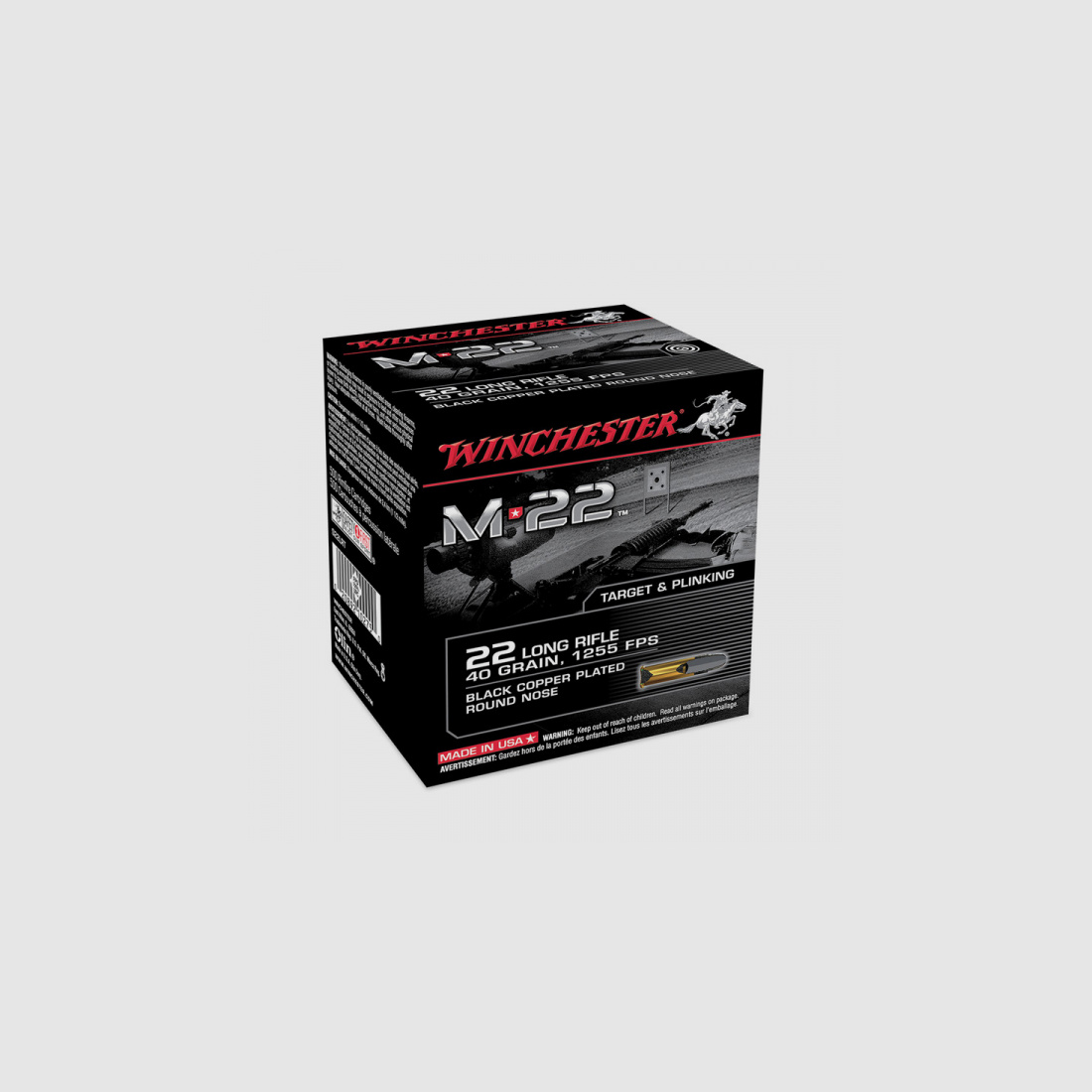 .22LR 40grs Winchester M22 CPRN 1600 Stk.