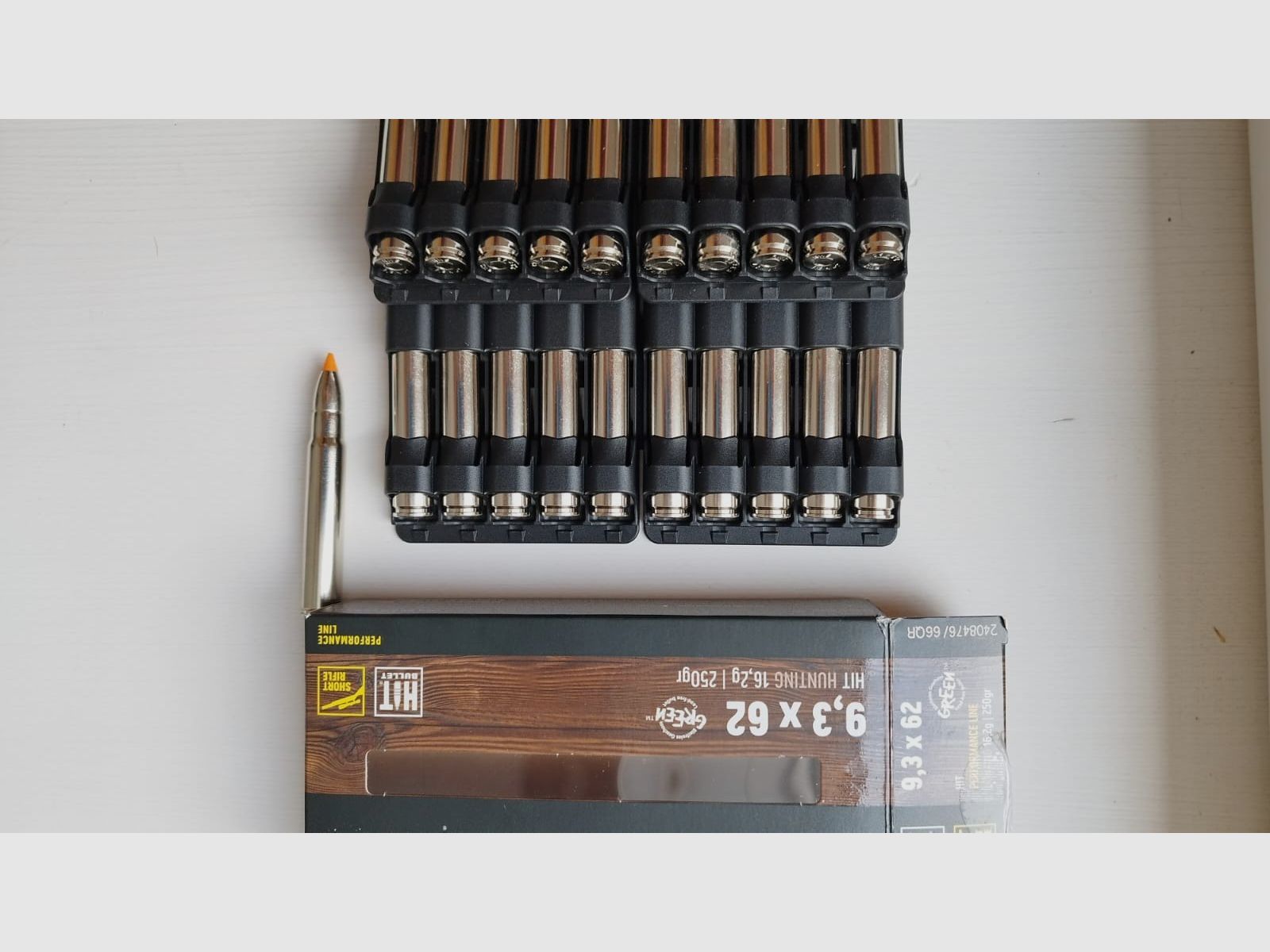 RWS HIT 9,3x62 SHORT RIFLE, 21 Patronen