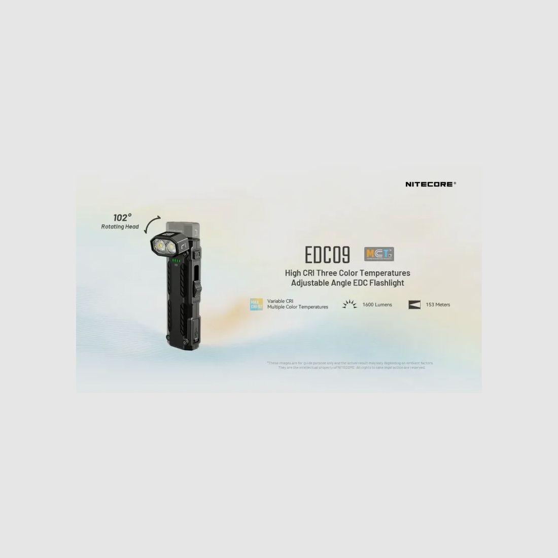 Taschenlampe NITECORE EDC09, Bild 6 von 10