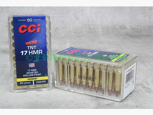 CCI .17HMR TNT 17gr. 1,1g 50 pezzi Prezzi a scalare