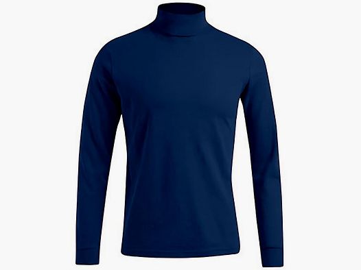 OBRAMO Rollkragen Pullover Navy L