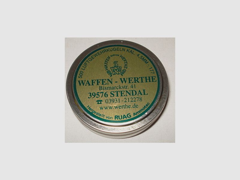 RWS Hausmarke Flachkopf - 4,50mm/0,45g/geriffelt(a500)