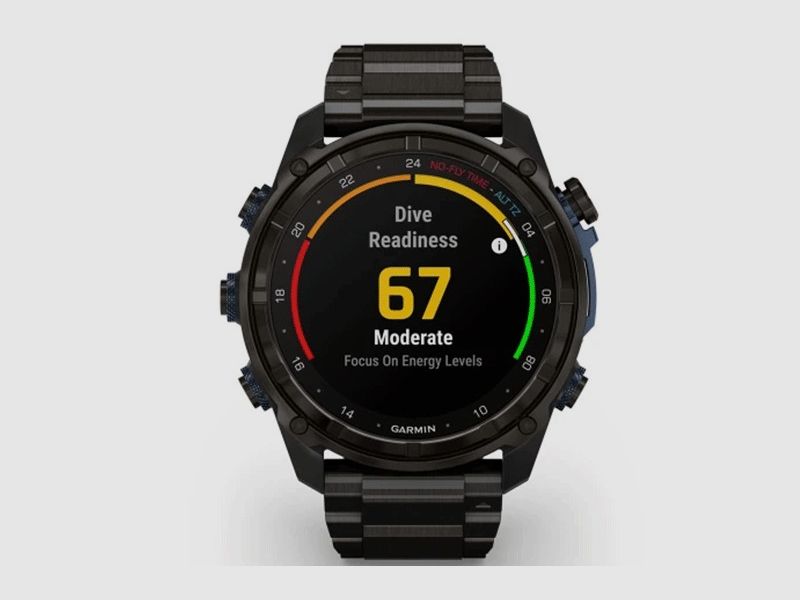 GARMIN DESCENT MK3i | Titanio revestimiento DLC gris carbón correa titanio, imagen 8 de 13