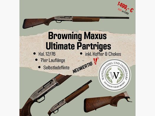 Browning Maxus Ultimate Partridges