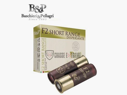 10 Patronen B&P F2 Short Range 36 g Kal. 12/70