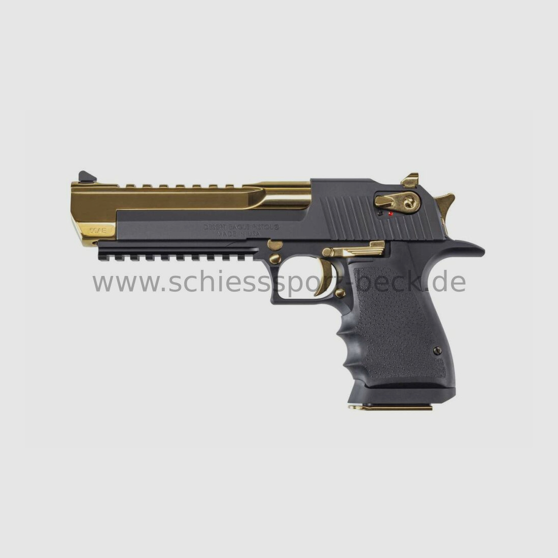 Magnum Research	 Desert Eagle L6" Black T-Gold .44 Magnum