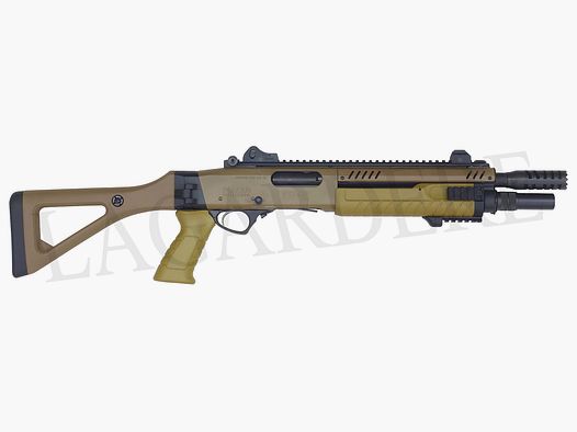 FABARM STF 12 COMPACT 11" TAN CONFIG. L-185 LE (POMP-ACTIE FLINT)
