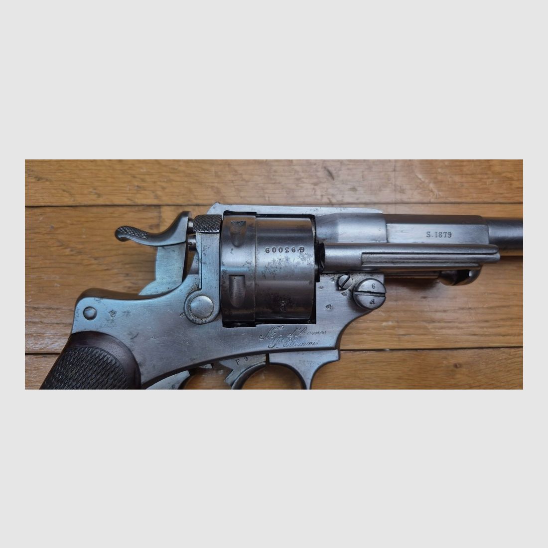 Bellissimo revolver di servizio Modello 1873 – calibro 11mm73 – Produzione MAS nel 1879 – Eccellente meccanica, canna molto bella e belle camere – TBE-, immagine 5 di 23