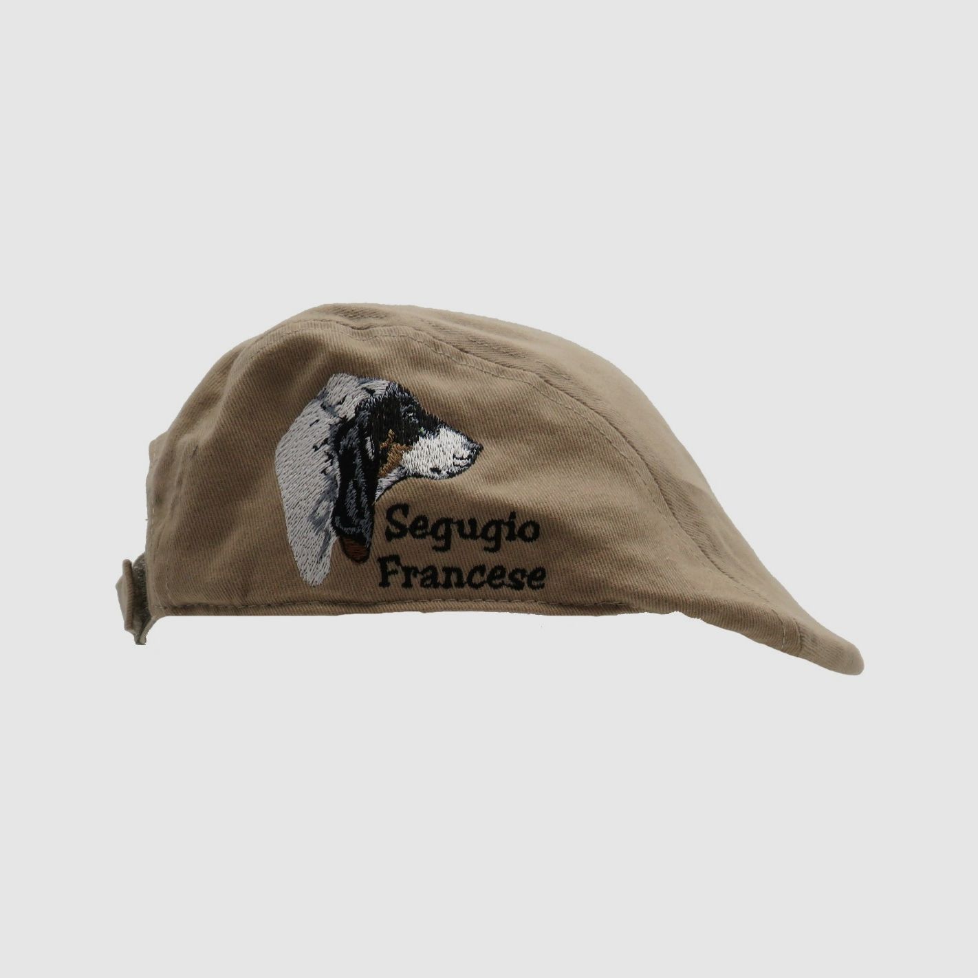 Beige Kappe mit Segugio Francese Stickerei, Bild 1 von 3
