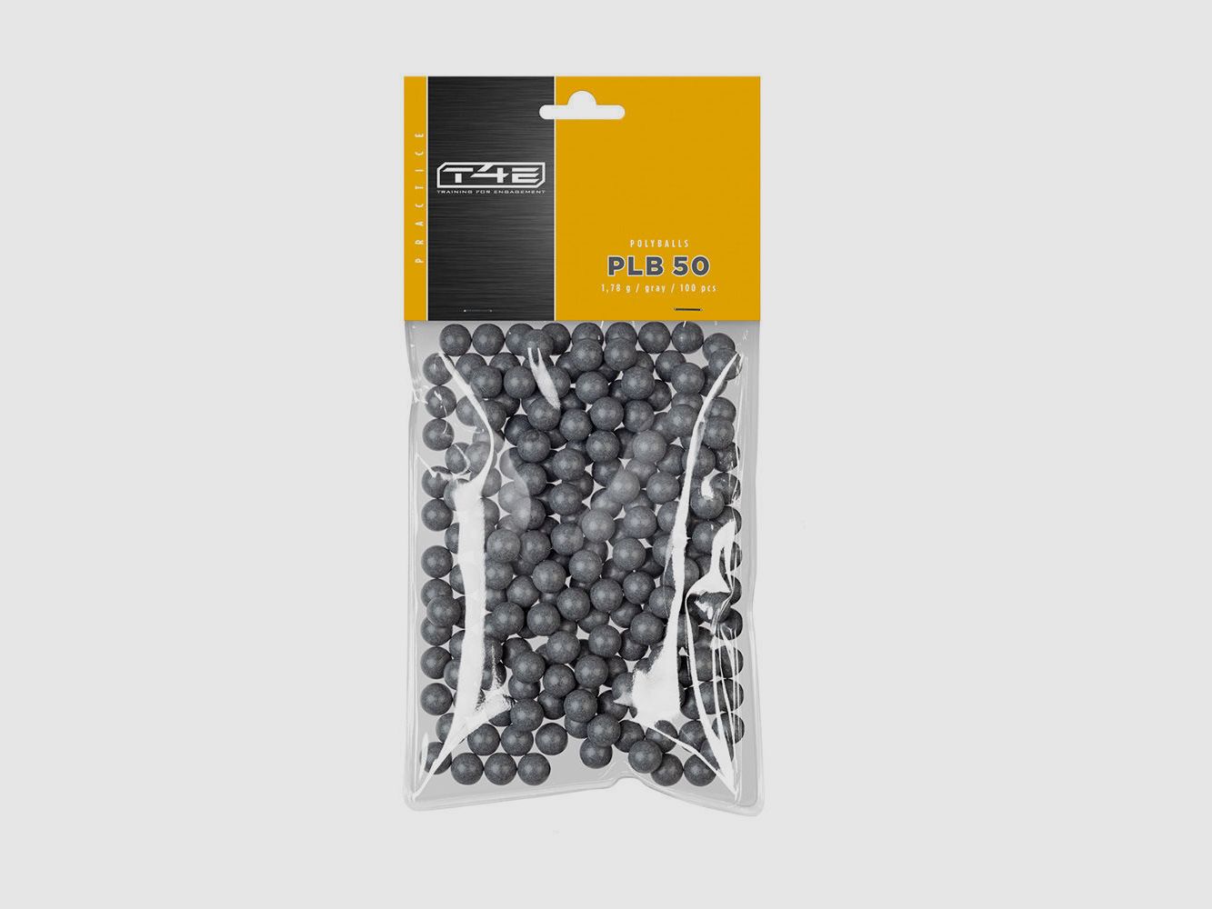 Umarex T4E Practise PLB Polyballs .50 Grau - 100 Kunststoffbälle