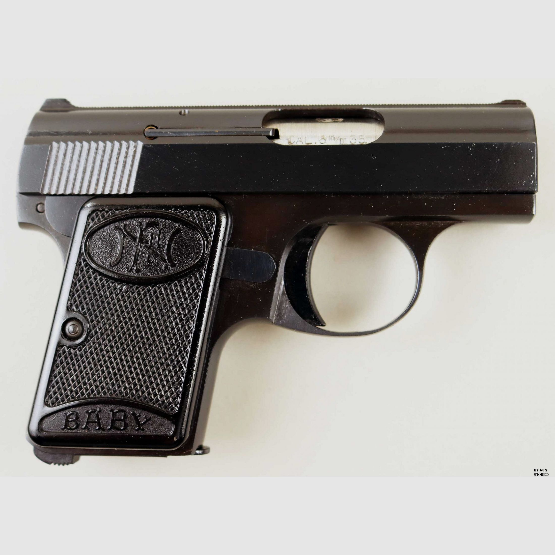 Pistola Fabrique Nationale F.N. mod. Baby cal. 6,35 matr. 464744, immagine 3 di 11
