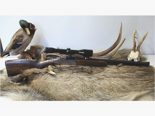 Antonio Zoli mit langen Seitenplatten - Frauenwaffe mit Schaftlänge 34 cm 7x57R; 16/70