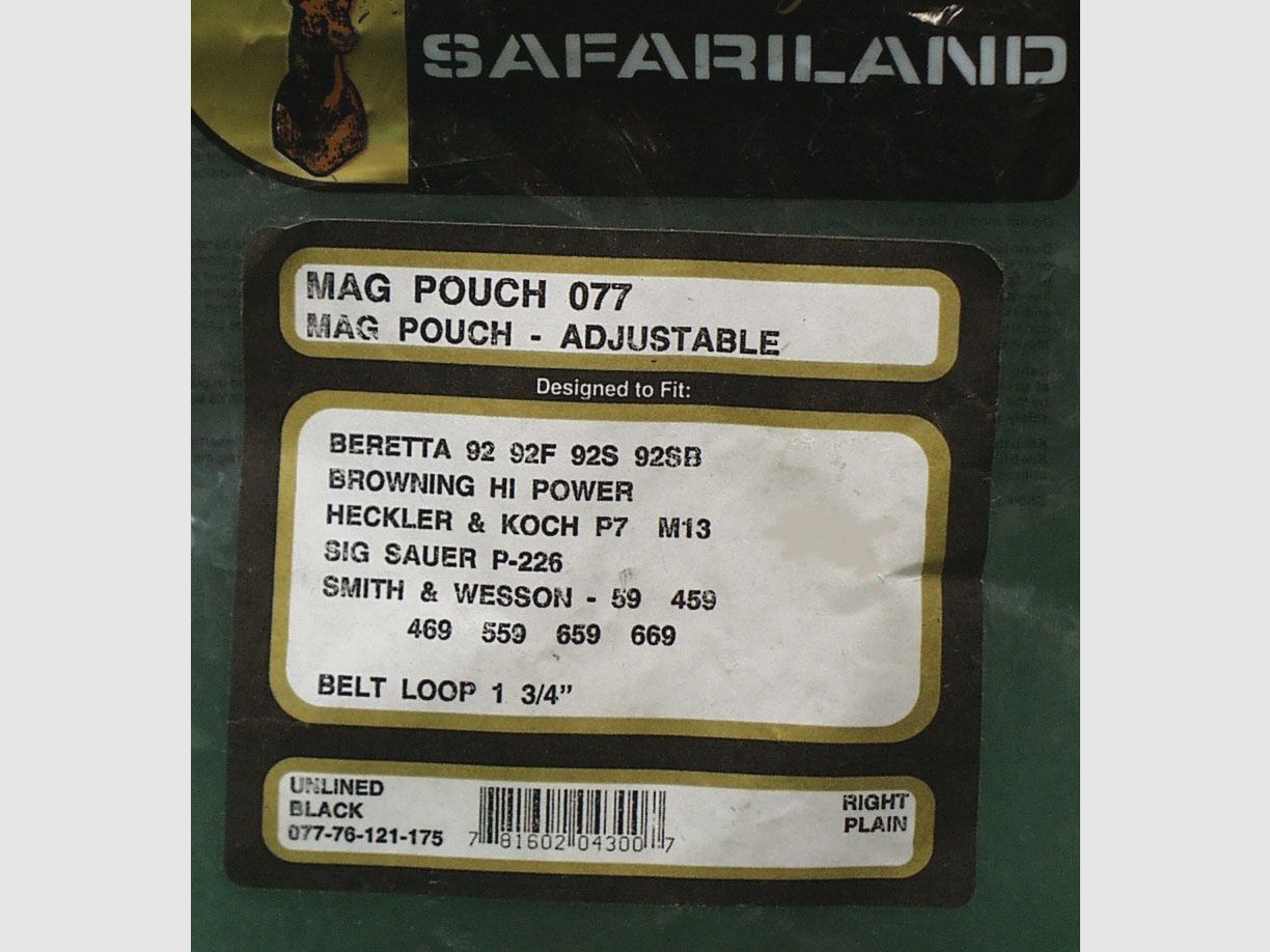 Safariland Mag Pouch 077 / Adjustable
