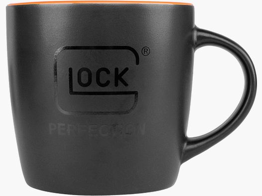 Glock Coffee Mug "Perfection" - Black/Orange - 250 ml - Ceramic