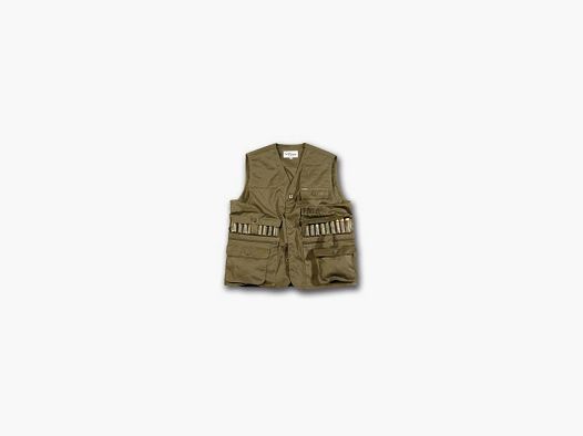 Übergrößen-Gilet mit grüner Patton-Patronentasche