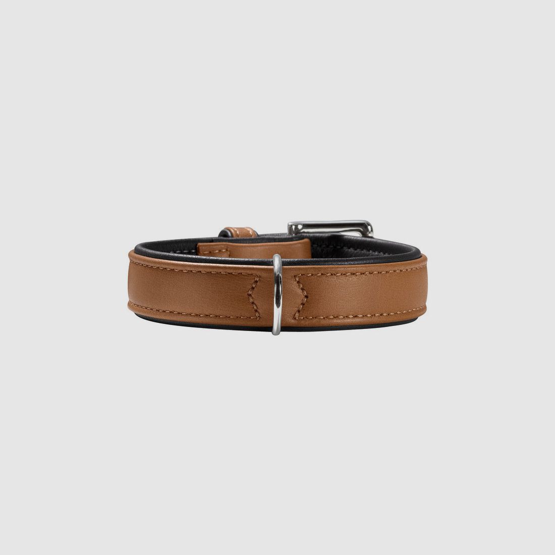 Hunter Halsband Canadian Elchleder in Cognac/Schwarz, Bild 1 von 4