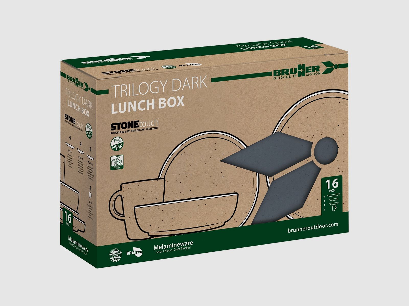 Lunchbox Set Trilogy Grey, 16-piece, image 5 of 5