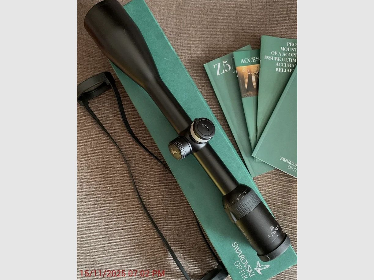 Swarovski Z5 5-25x52 P rifle scope