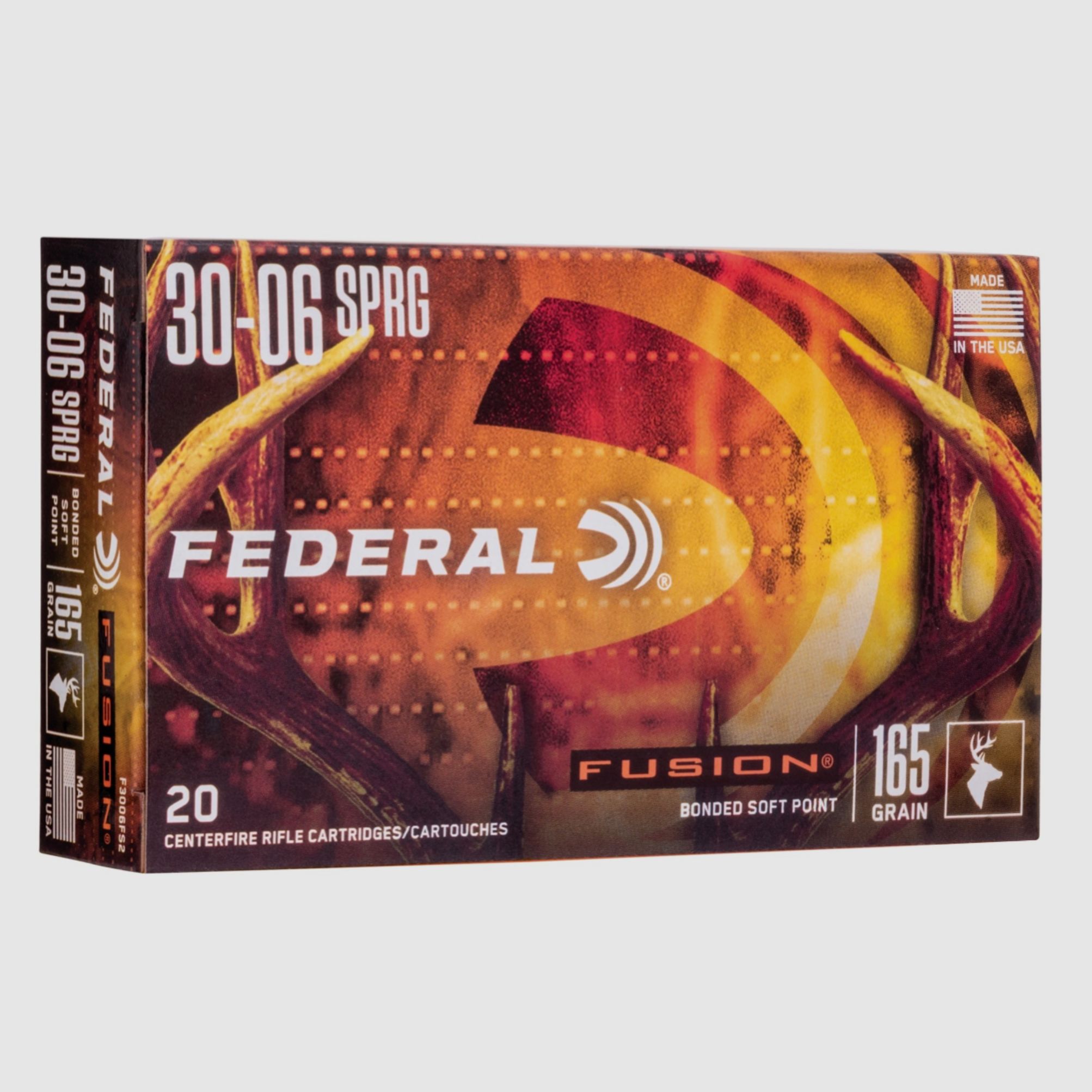 Federal Ammunition 2000234 .30-06 Spr. Fusion 10.7g/165grs.