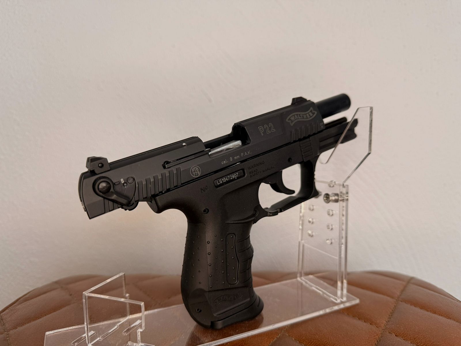 Walther P22 Schreckschuss Pistole Kal. 9mm P.A.K. brüniert