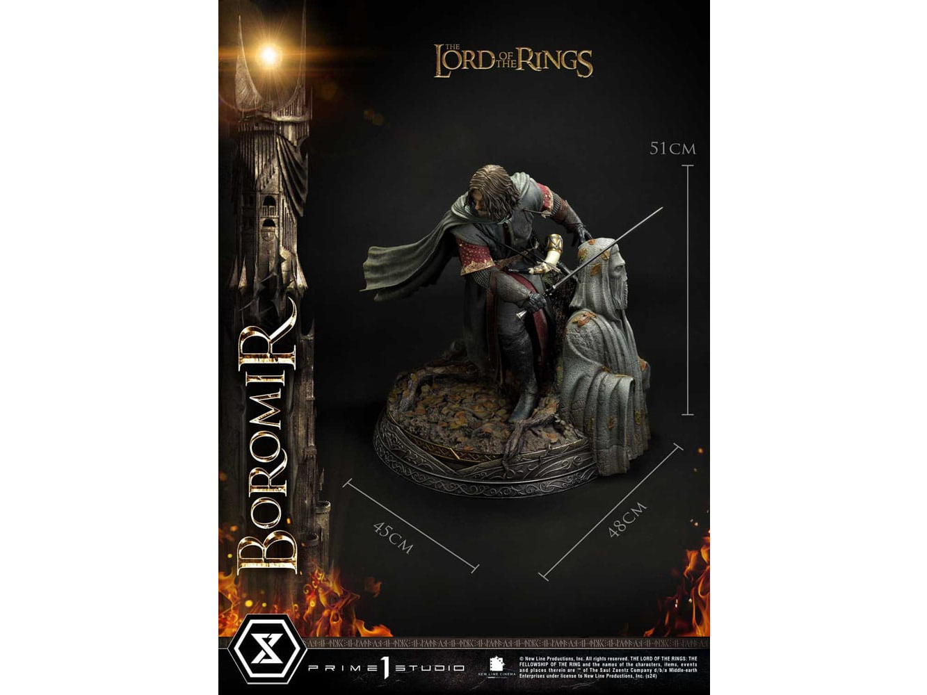 Herr der Ringe Statue 1/4 Boromir Bonus Ver. 51 cm | 43073