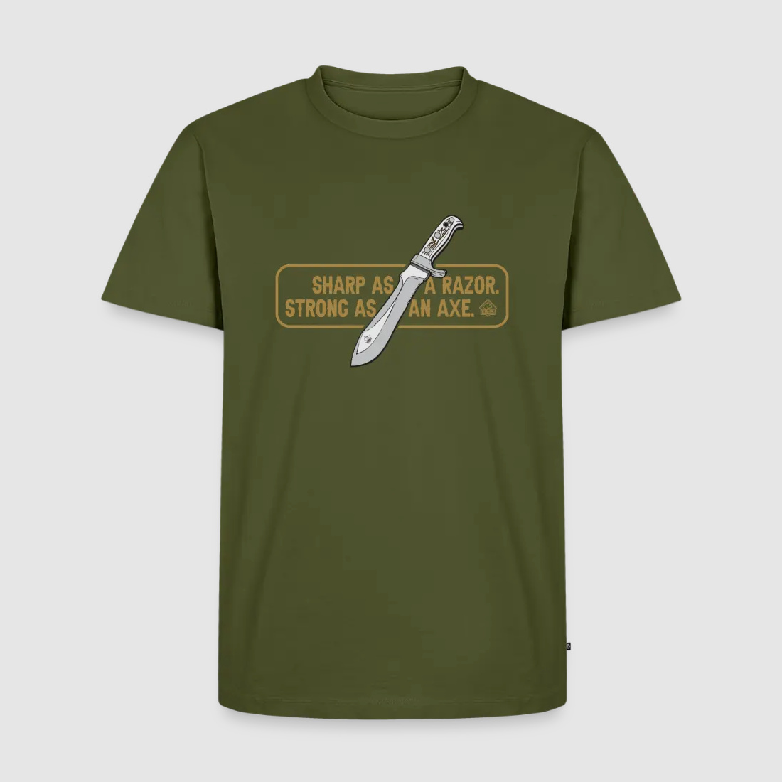 PUMA Heren Premium T-Shirt "White Hunter Sharp & Strong"