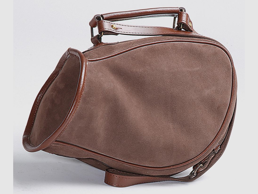 Wildlederfutteral für Jagdhörner