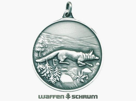 Steinhauer&Lück Jagdmedaille Fuchs 40mm versilbert