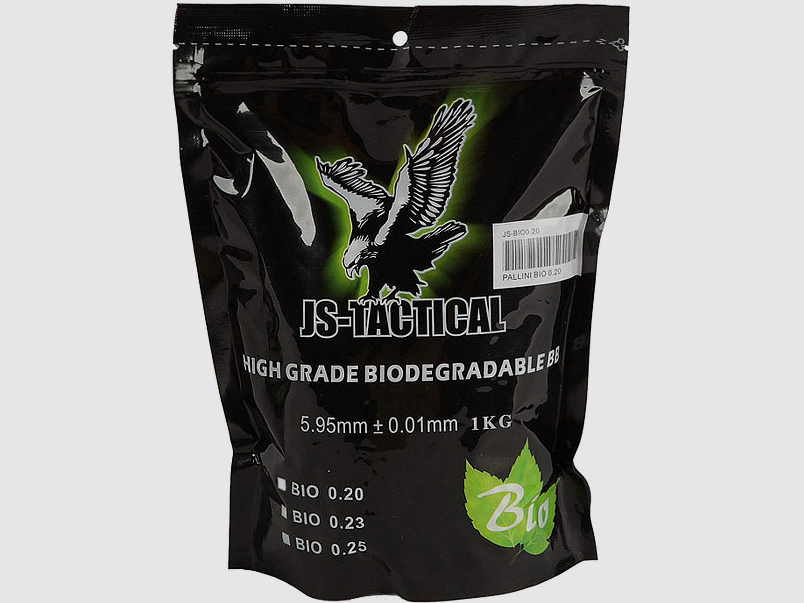 Pallini biodegradabili 6 mm Js tactical 0,20 g 5000 pz bianchi