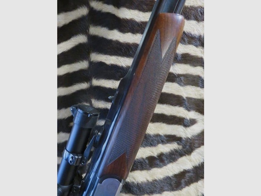 Doppelbüchse LUGER Kal. 9,3x74R Läufe 60cm – Zielfernrohr MEOPTA 1-4x22RDi, Bild 3 von 15