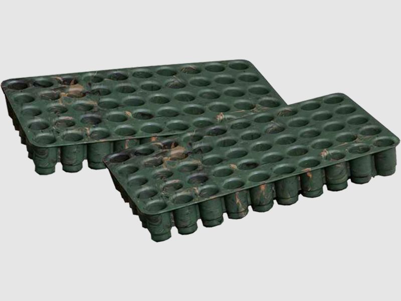 MTM Deluxe Scatola per cartucce a pallini SF-100D-09 camo con manico per il trasporto per 100 cartucce a pallini .12 / .20