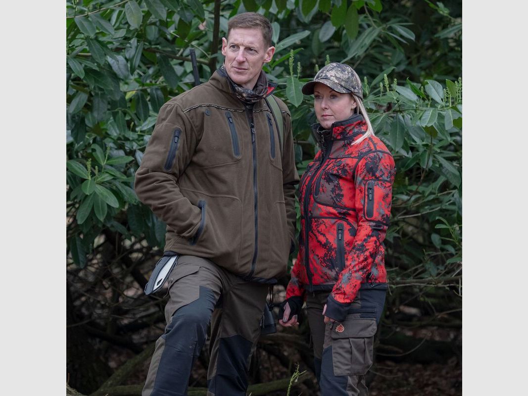 Shooterking Herren Wendejacke Forest Mist rot
