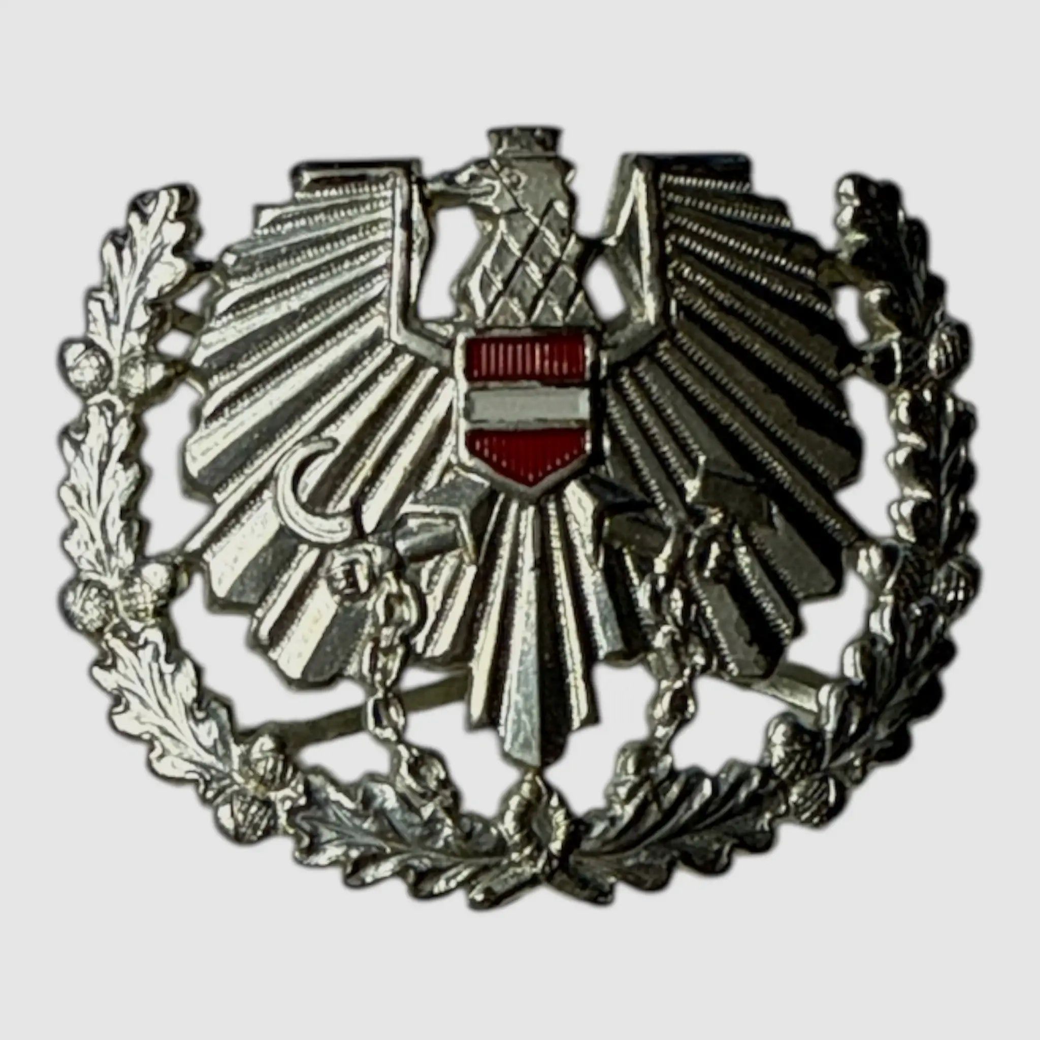 Österreichisches Bundesheer Österreichisches Bundesheer ÖBH Barettabzeichen Adler original gebraucht - Silber